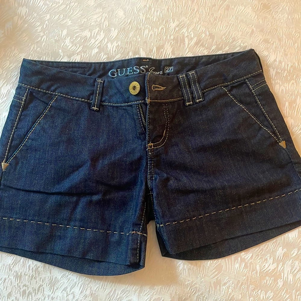 Guess Dark Blue Denim Women's Shorts